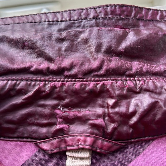 Burberry Brit Burgundy Mid-length trench coat * US 4 * - Picture 12 of 13